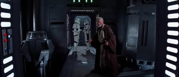 Obi-Wan Kenobi échappe à la surveillance de KE-829.