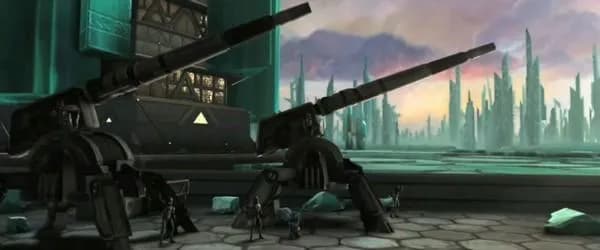 Deux Canons Anti-Véhicules AV-7 sur Christophsis. 