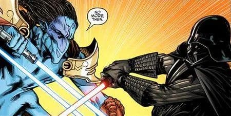 Duel face à Darth Vader