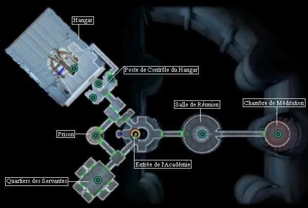 Plan de l'Académie Jedi de Telos