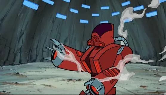 L8-L9 affrontant Asajj Ventress sur Rattatak