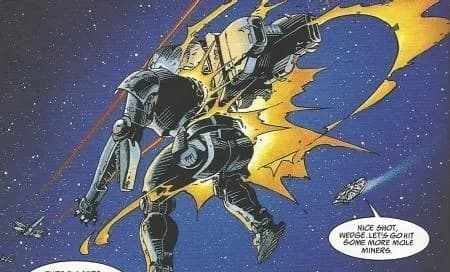 Un Spacetrooper tué par les tirs de Wedge