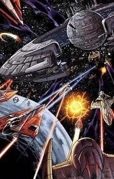 Dans l'espace