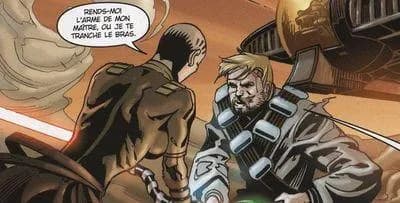 Obi-Wan affronte Ventress pour s'enfuir