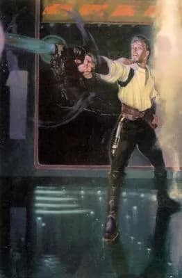 Kyle Katarn dégaine son fidèle Pistolet Bryar sur Danuta
