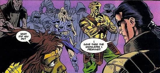 Exar Kun contemple ses nouveaux adeptes