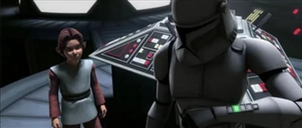Boba Fett, « Lucky », face à CT-1477.