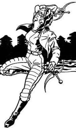 Saras Krenin en pleine chasse...