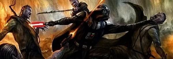 Darth Vader affronte des Ovoni sur Otavon XII.