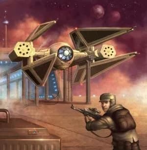 TIE M3 sur le point d'être capturé par un SpecForce Rebelle