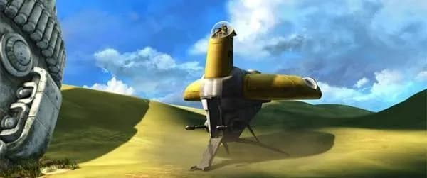 Un Speeder S-130 Shelter utilisé par Padmé Amidala et Jar Jar Binks sur Naboo. 