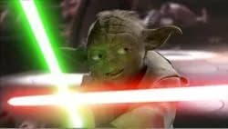 Yoda utilisa les bonds rapides face à Dooku