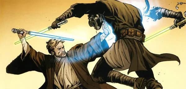 Duel entre Obi-Wan Kenobi et A'Sharad Hett.