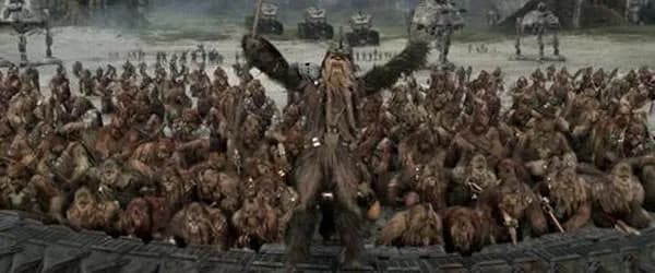 Défense des Wookiees pendant la Guerre des Clones