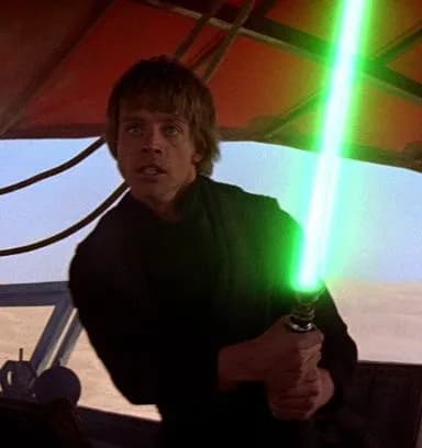 Luke Skywalker sur la barge