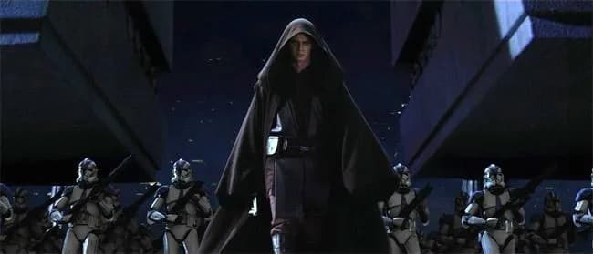 Darth Vader marche sur le Temple Jedi à la tête de la 501ème Légion