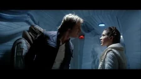 Solo tente de faire avouer les sentiments que la Princesse Leia a pour lui
