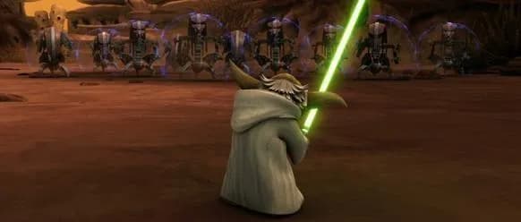 Yoda face aux droïdes