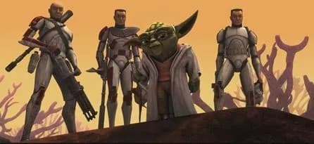 Le général Yoda et ses hommes