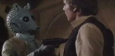 Greedo confronte Han