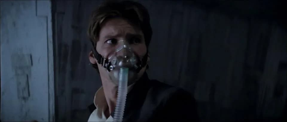 Han Solo portant un Masque à Oxygène