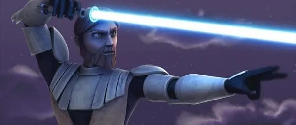 Obi-Wan Kenobi en armure pendant la Guerre des Clones