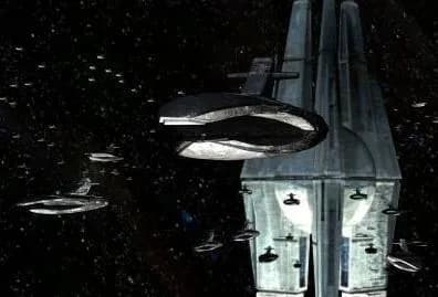 La flotte Sith devant la Forge Stellaire