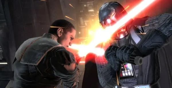 Darth Vader affronte son ancien apprenti, Galen Marek