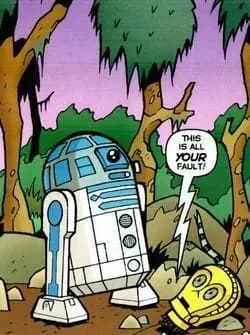 R2-D2 et C-2PO sur Bri'ahl.