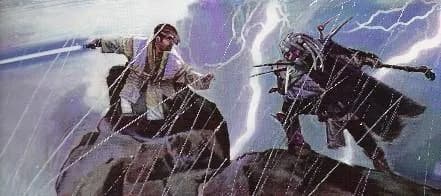 Shedao Shai affrontant Corran Horn sur Ithor. 
