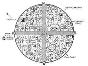 Plan de la Haute Cité du Refuge