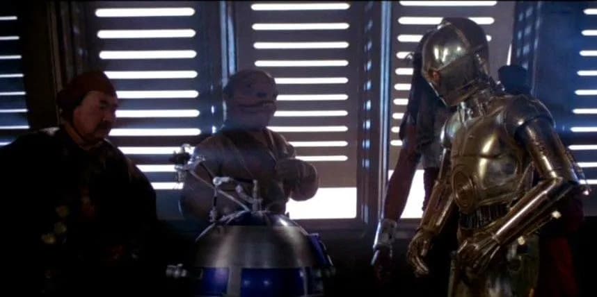 Rayc Ryjed, R2-D2 et C-3PO