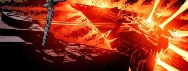 La destruction du Star Destroyer Pellaeon Dauntless.